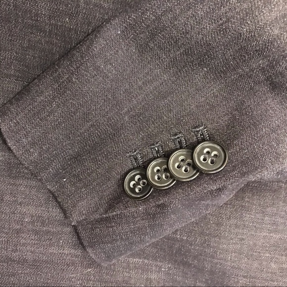 Theory Denim Look Double Breast Lined Blazer - Picture 5 of 9